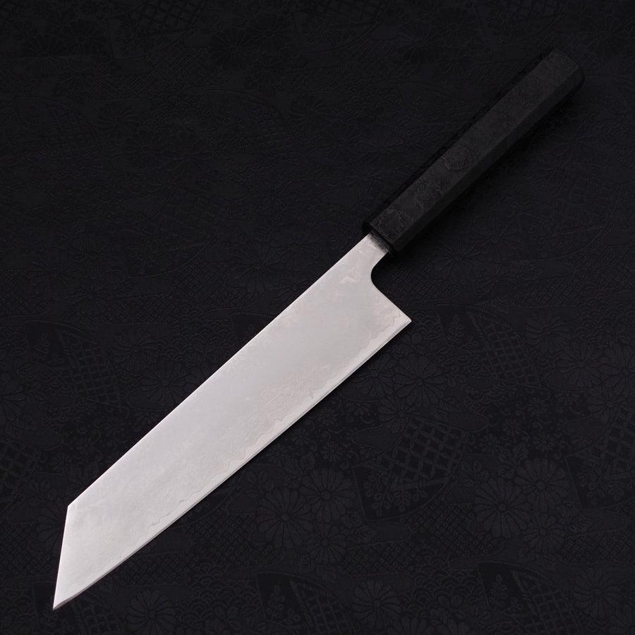 Kiritsuke VG-10 Damascus Sumi Black Ishime Urushi Handle 210mm-VG-10-Damascus-Japanese Handle-[Musashi]-[Japanese-Kitchen-Knives]