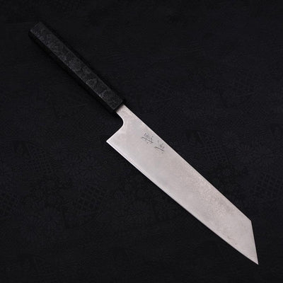 Kiritsuke VG-10 Damascus Sumi Black Ishime Urushi Handle 210mm-VG-10-Damascus-Japanese Handle-[Musashi]-[Japanese-Kitchen-Knives]