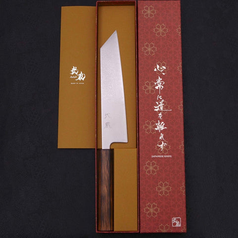 Kiritsuke VG-10 Damascus Sumi Urushi Handle 210mm (8.3”)-[Musashi]-[Japanese-Kitchen-Knives]