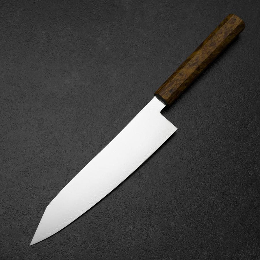 Kiritsuke VG-10 Damascus Yellow Birch Handle 210mm-[Musashi]-[Japanese-Kitchen-Knives]