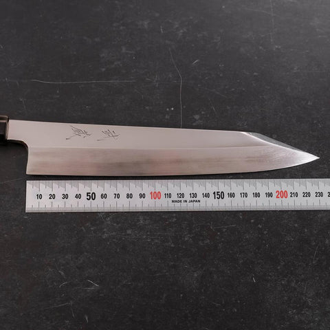 Kiritsuke VG-10 Mirror Buffalo Ebony Handle 240mm-[Musashi]-[Japanese-Kitchen-Knives]