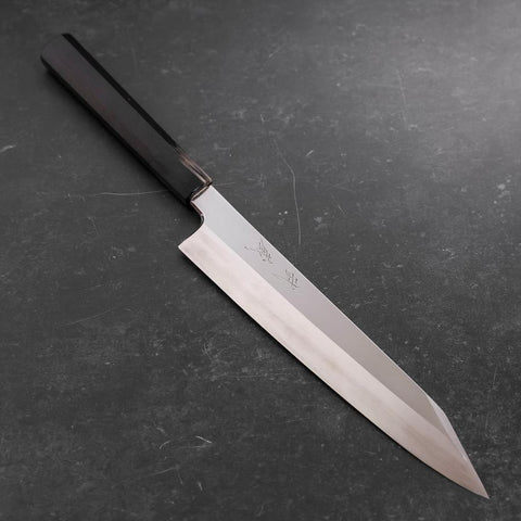 Kiritsuke VG-10 Mirror Buffalo Ebony Handle 240mm-[Musashi]-[Japanese-Kitchen-Knives]