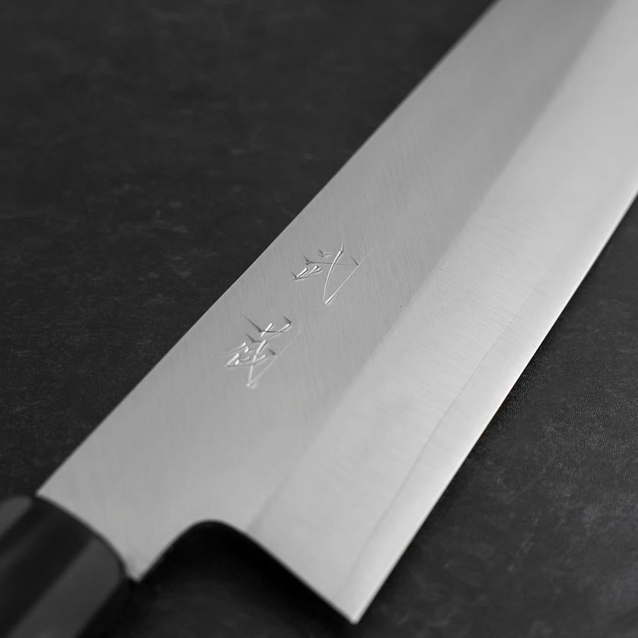 Kiritsuke VG-10 Polished Buffalo Ebony Handle 200mm (7.9”)-[Musashi]-[Japanese-Kitchen-Knives]