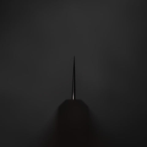 Kiritsuke White Steel #1 Polished Sumi Urushi Handle 240mm-[Musashi]-[Japanese-Kitchen-Knives]