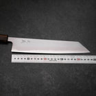 Kiritsuke White Steel #1 Polished Sumi Urushi Handle 240mm-[Musashi]-[Japanese-Kitchen-Knives]