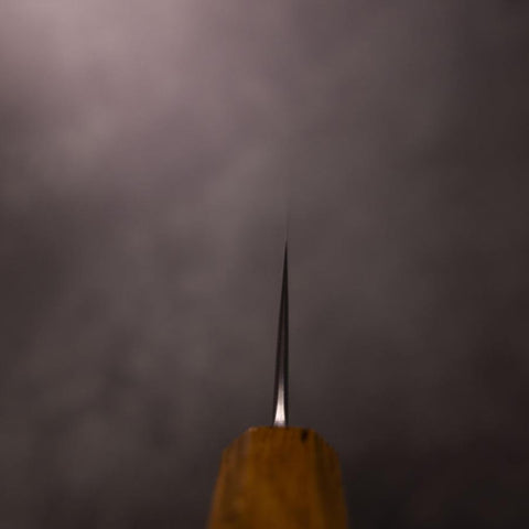 Kiritsuke White Steel #1 Polished Yaki Urushi Handle 240mm-[Musashi]-[Japanese-Kitchen-Knives]