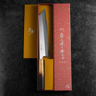 Kiritsuke White Steel #1 Polished Yaki Urushi Handle 240mm-[Musashi]-[Japanese-Kitchen-Knives]