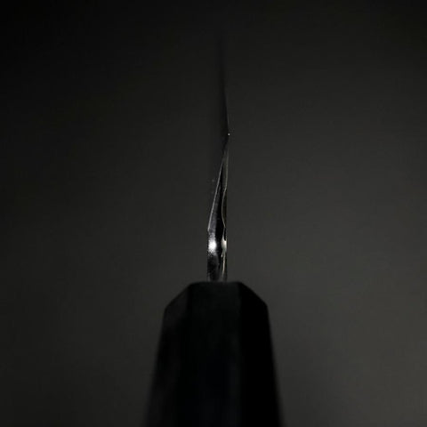 Kiritsuke White Steel #2 Kasumi Dark Blue Urushi Handle 230mm-[Musashi]-[Japanese-Kitchen-Knives]