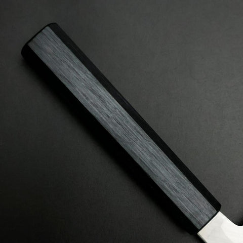 Kiritsuke White Steel #2 Kasumi Dark Blue Urushi Handle 230mm-[Musashi]-[Japanese-Kitchen-Knives]