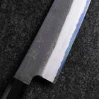 Kiritsuke White Steel #2 Kurouchi Buffalo Ebony Handle 200mm (7.9”)-[Musashi]-[Japanese-Kitchen-Knives]