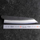 Kiritsuke White Steel #2 Kurouchi Buffalo Ebony Handle 200mm (7.9”)-[Musashi]-[Japanese-Kitchen-Knives]