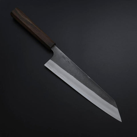 Kiritsuke White Steel #2 Kurouchi Nashiji Ashwood Handle 210mm (8.3”)-[Musashi]-[Japanese-Kitchen-Knives]