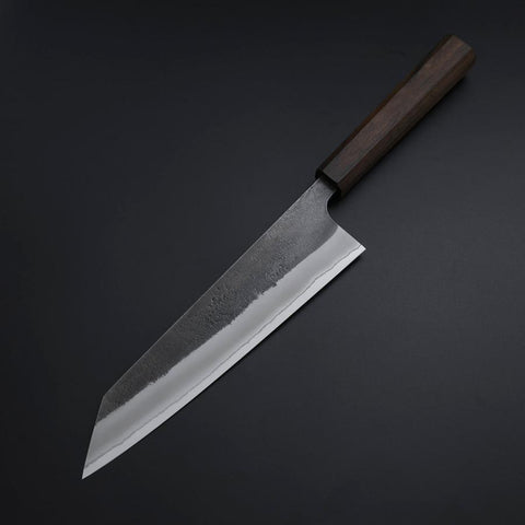 Kiritsuke White Steel #2 Kurouchi Nashiji Ashwood Handle 210mm-[Musashi]-[Japanese-Kitchen-Knives]