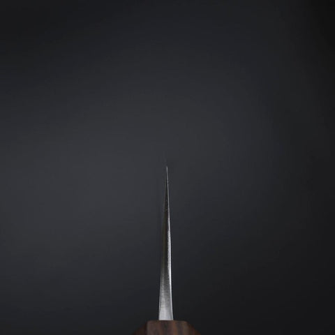 Kiritsuke White Steel #2 Kurouchi Nashiji Ashwood Handle 210mm-[Musashi]-[Japanese-Kitchen-Knives]