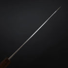 Kiritsuke White Steel #2 Kurouchi Nashiji Ashwood Handle 210mm-[Musashi]-[Japanese-Kitchen-Knives]