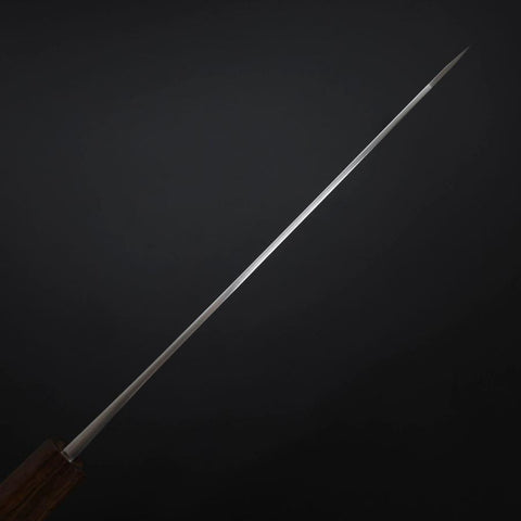 Kiritsuke White Steel #2 Kurouchi Nashiji Ashwood Handle 210mm-[Musashi]-[Japanese-Kitchen-Knives]