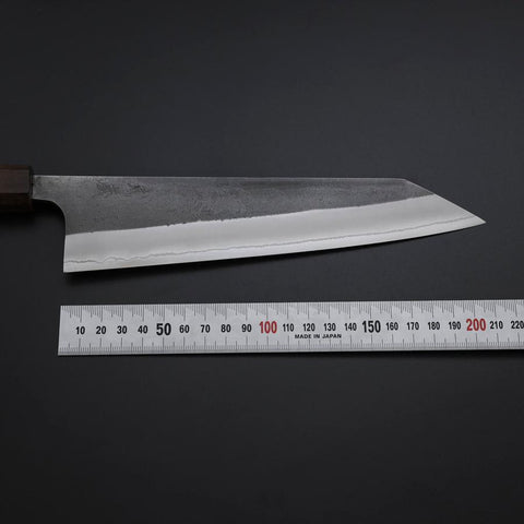 Kiritsuke White Steel #2 Kurouchi Nashiji Ashwood Handle 210mm-[Musashi]-[Japanese-Kitchen-Knives]