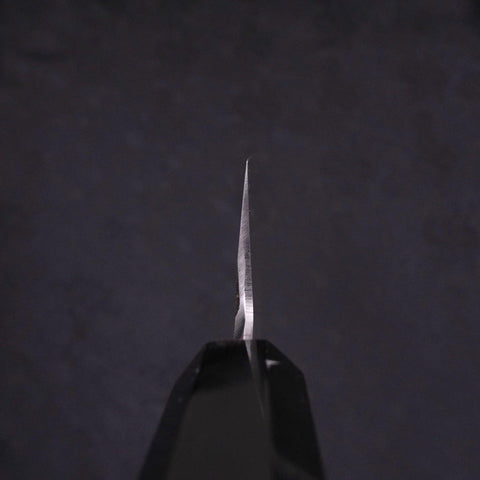 Kiritsuke White Steel #2 Mirror Finish Honyaki Buffalo Ebony Handle 240mm (9.4”)-[Musashi]-[Japanese-Kitchen-Knives]