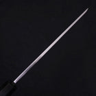 Kiritsuke White Steel #2 Mirror Finish Honyaki Buffalo Ebony Handle 240mm (9.4”)-[Musashi]-[Japanese-Kitchen-Knives]