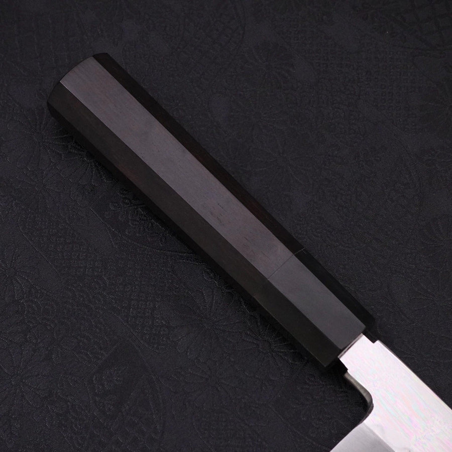 切付 片刃 白本焼 鏡面 黒檀水牛柄 240mm – MUSASHI
