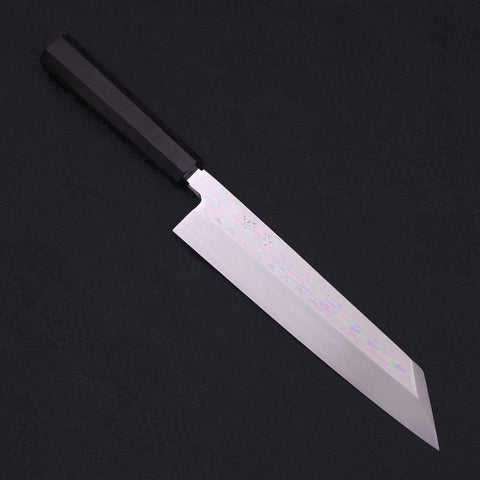 Kiritsuke White Steel #2 Mirror Finish Honyaki Buffalo Ebony Handle 240mm (9.4”)-[Musashi]-[Japanese-Kitchen-Knives]