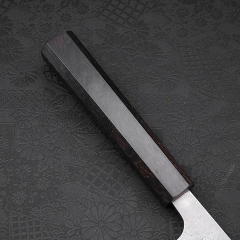 Kiritsuke White Steel #2 Nashiji Ebony Handle 210mm (8.3”)-[Musashi]-[Japanese-Kitchen-Knives]
