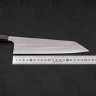 Kiritsuke White Steel #2 Nashiji Ebony Handle 210mm (8.3”)-[Musashi]-[Japanese-Kitchen-Knives]