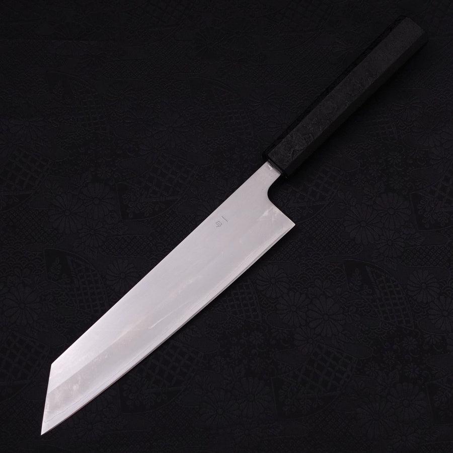 Kiritsuke White steel #1 Polished Black Ishime Urushi Handle 210mm-White steel #1-Polished-Japanese Handle-[Musashi]-[Japanese-Kitchen-Knives]