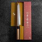 Kiritsuke Yanagiba Blue Steel #2 Kasumi Buffalo Magnolia Handle 260mm-[Musashi]-[Japanese-Kitchen-Knives]