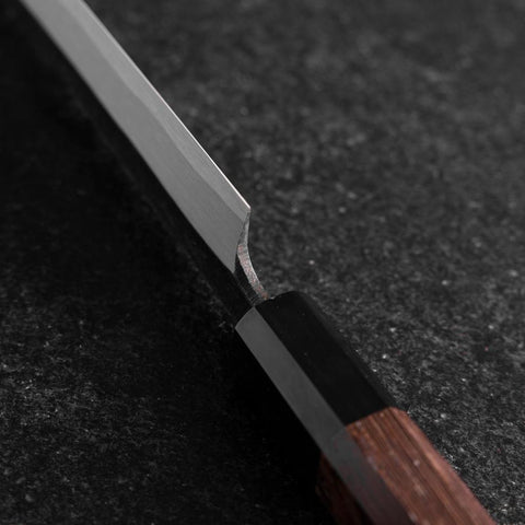 Kiritsuke Yanagiba Blue Steel #2 Kurouchi Buffalo Wenge Handle 240mm (9.4”)-[Musashi]-[Japanese-Kitchen-Knives]