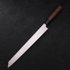Kiritsuke Yanagiba Blue Steel #2 Kurouchi Buffalo Wenge Handle 300mm (11.8”)-[Musashi]-[Japanese-Kitchen-Knives]