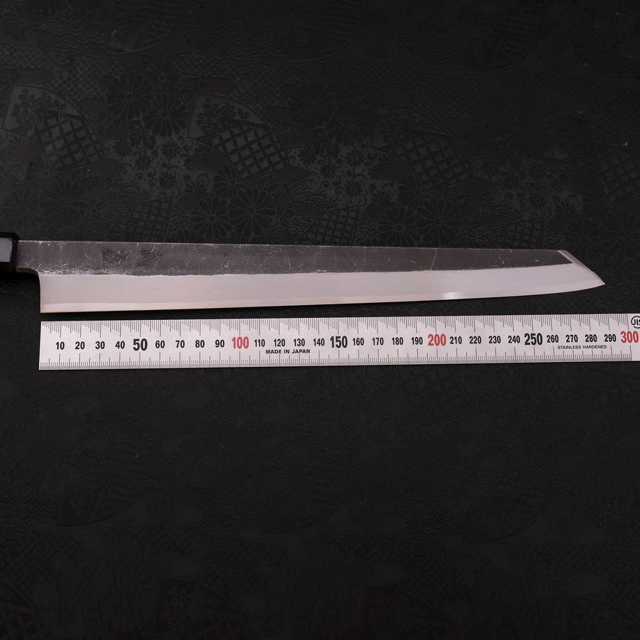 Kiritsuke Yanagiba Blue Steel #2 Kurouchi Buffalo Wenge Handle