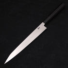 Kiritsuke Yanagiba Silver Steel #3 Kasumi Buffalo Ebony Handle 240mm (9.4”)-[Musashi]-[Japanese-Kitchen-Knives]