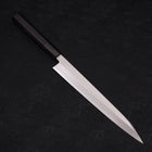 Kiritsuke Yanagiba Silver Steel #3 Kasumi Buffalo Ebony Handle 240mm (9.4”)-[Musashi]-[Japanese-Kitchen-Knives]