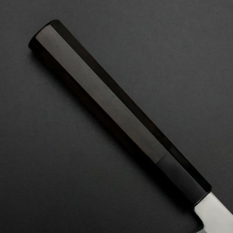 Kiritsuke Yanagiba Silver Steel #3 Kasumi Buffalo Ebony Handle 270mm (10.6”)-[Musashi]-[Japanese-Kitchen-Knives]