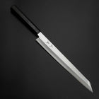 Kiritsuke Yanagiba Silver Steel #3 Kasumi Buffalo Ebony Handle 270mm-[Musashi]-[Japanese-Kitchen-Knives]