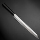 Kiritsuke Yanagiba Silver Steel #3 Kasumi Buffalo Ebony Handle 300mm (11.8”)-[Musashi]-[Japanese-Kitchen-Knives]