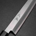 Kiritsuke Yanagiba Silver Steel #3 Kasumi Buffalo Ebony Handle 300mm-[Musashi]-[Japanese-Kitchen-Knives]