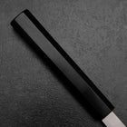 Kiritsuke Yanagiba Silver Steel #3 Kasumi Buffalo Ebony Handle 300mm-[Musashi]-[Japanese-Kitchen-Knives]