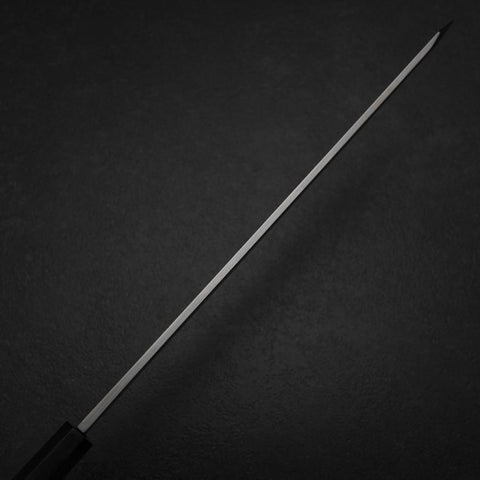 Kiritsuke Yanagiba Silver Steel #3 Kasumi Buffalo Ebony Handle 300mm (Sori) (11.8”)-[Musashi]-[Japanese-Kitchen-Knives]