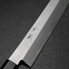 Kiritsuke Yanagiba Silver Steel #3 Kasumi Buffalo Ebony Handle 300mm (Sori)-[Musashi]-[Japanese-Kitchen-Knives]