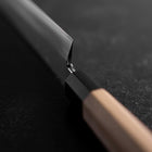 Kiritsuke Yanagiba Silver Steel #3 Kasumi Buffalo Magnolia Handle 300mm (11.8”)-[Musashi]-[Japanese-Kitchen-Knives]