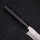 Kiritsuke Yanagiba Silver Steel #3 Polished Buffalo Ebony Handle 270mm (10.6”)-[Musashi]-[Japanese-Kitchen-Knives]