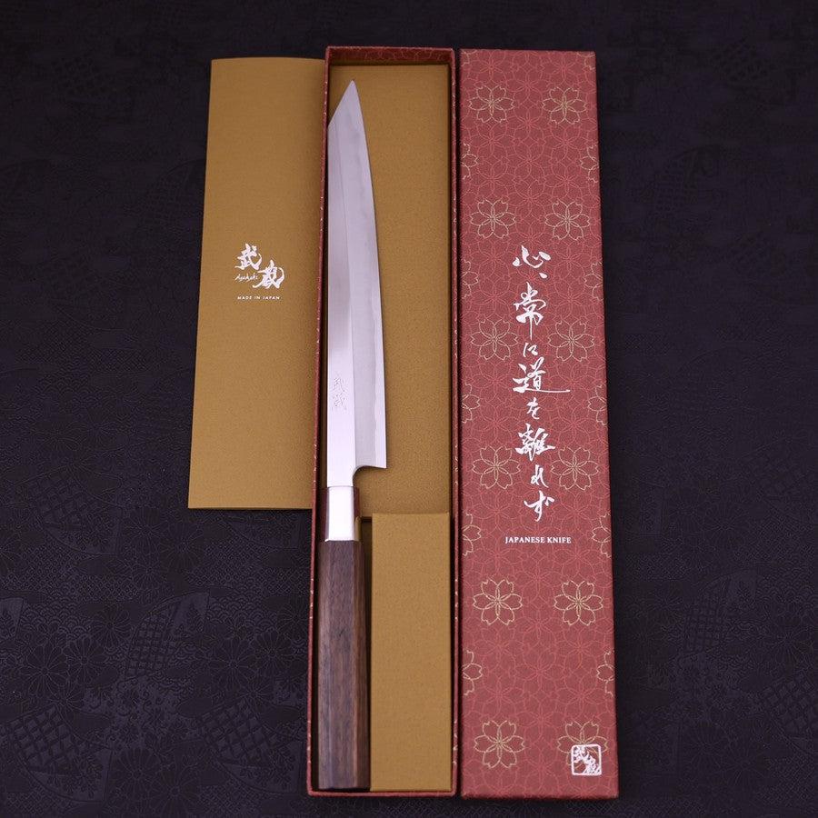 切付柳刃 銀紙3号 胡桃柄 240mm – MUSASHI