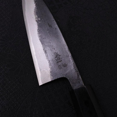 Kobocho Blue steel #1 Kurouchi Buffalo Magnolia Handle 105mm-Blue steel #1-Kurouchi-Japanese Handle-[Musashi]-[Japanese-Kitchen-Knives]