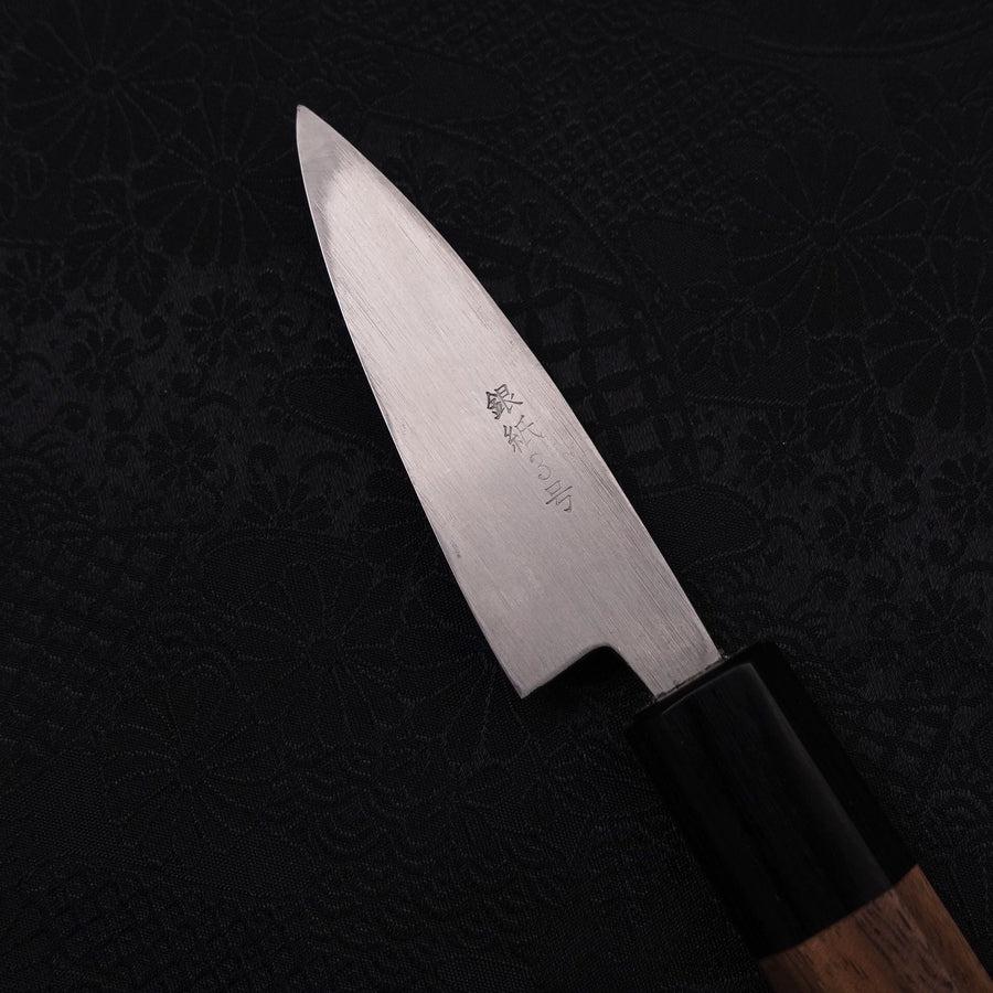 Kodeba Silver Steel #3 Tsuchime Walnut Handle 80mm-Silver steel #3-Tsuchime-Japanese Handle-[Musashi]-[Japanese-Kitchen-Knives]
