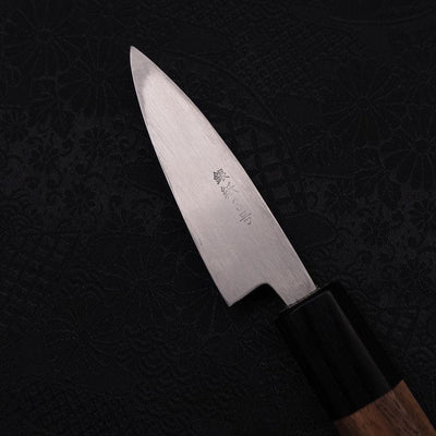 Kodeba Silver Steel #3 Tsuchime Walnut Handle 80mm-Silver steel #3-Tsuchime-Japanese Handle-[Musashi]-[Japanese-Kitchen-Knives]