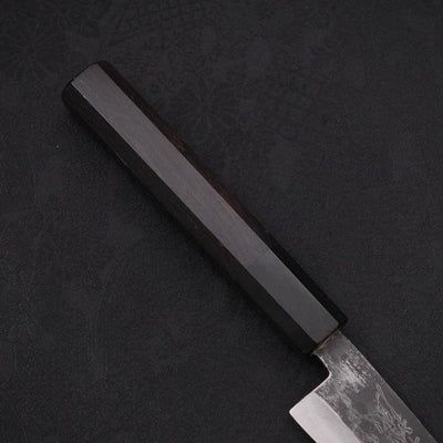 Koyanagi Aogami-Super Kurouchi Buffalo Ebony Handle 120mm-Aogami Super-Kurouchi-Japanese Handle-[Musashi]-[Japanese-Kitchen-Knives]