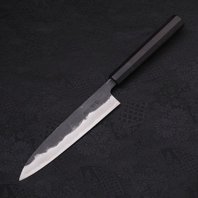 Koyanagi Aogami-Super Kurouchi Buffalo Ebony Handle 150mm-Aogami Super-Kurouchi-Japanese Handle-[Musashi]-[Japanese-Kitchen-Knives]