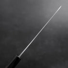 Koyanagi Blue Steel #1 Kurouchi Chokin Nami Buffalo Ebony Handle 150mm (5.9”)-[Musashi]-[Japanese-Kitchen-Knives]